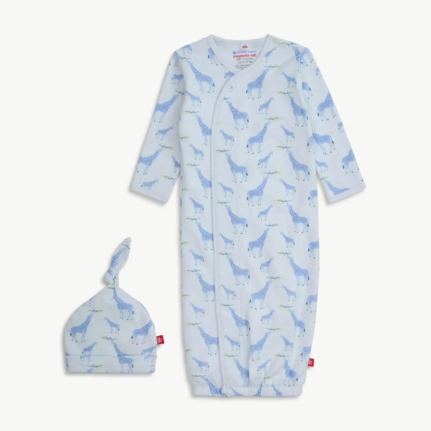 Magnetic Open Bottom Gown & Hat Set